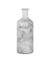 AB HOME SVIRLA VASE, BLACK AND WHITE SWIRL