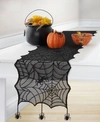 Elrene Crawling Halloween Spider Lace Table Runner In Black