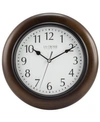 La Crosse Technology La Crosse Clock 404-2625 10" Solid Wood Analog Wall Clock In Brown
