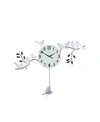 THREE STAR WALL CLOCK WITH BIRDS SITTING