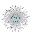 Three Star Spokes Wall Clock In Black