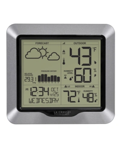 La Crosse Technology 308-1417 Wireless Forecast Station With Pressure History In Silver