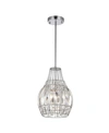 HOME ACCESSORIES CLAUDIA 7" 1-LIGHT INDOOR PENDANT LAMP WITH LIGHT KIT
