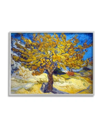Stupell Industries Tree Gold-tone Tree Blue Yellow Van Gogh Classical Painting Framed Giclee Texturized Art, 11" X 14" In Multi-color