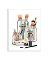 Stupell Industries Fashion Brand Makeup In Mason Jars Glam Design Wall Plaque Art, 10" X 15" In Multi-color