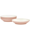 Noritake Colorwave Pink Set Of 4 Coupe Pasta Bowls In Pink