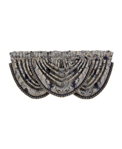 J Queen New York Lazaro Waterfall Window Valance Bedding In Indigo