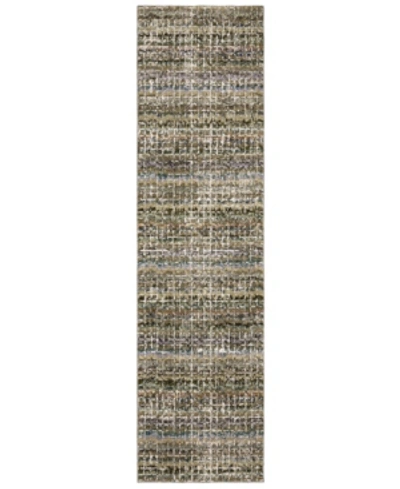 Jhb Design Prairie Pra01 2'3" X 8' Runner Area Rug In Green