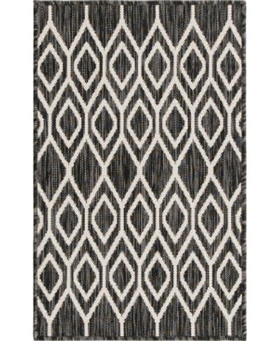 Jill Zarin Outdoor Turks And Caicos Area Rug, 2'2 X 3' In Charcoal