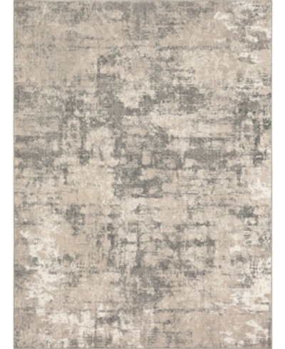 Karastan Epiphany Brush Strokes 5'3" X 7'10" Area Rug In Silver