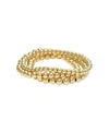 Zoe Lev Bead Stack 14k Yellow Gold Plated Sterling Silver Bracelet Set Of 3 In Gold Fill