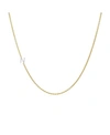 Zoe Lev 14k Yellow Gold Diamond Asymmetric Initial Necklace, 18 In Gold-n