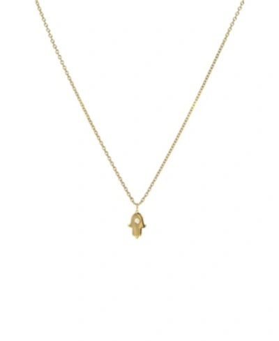 ZOE LEV DIAMOND HAMSA 14K YELLOW GOLD NECKLACE