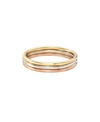 Zoe Lev 14k Gold Multi Tone Trio Band In Gold