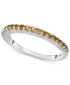 Macy's Blue Topaz Stack Ring (5/8 Ct. T.w.) In Sterling Silver (also In Pink Sapphire) In Citrine
