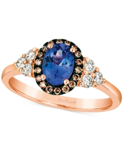 Le Vian Blueberry Tanzanite (5/8 Ct. T.w.) & Diamond (3/8 Ct. T.w.) In 14k Rose Gold