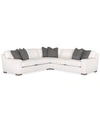 FURNITURE CLOSEOUT! DOVERLY 3-PC. FABRIC SECTIONAL, CREATED FOR MACY'S