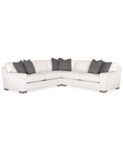 Furniture Closeout! Doverly 4-pc. Fabric Sectional, Created For Macy's In Salt