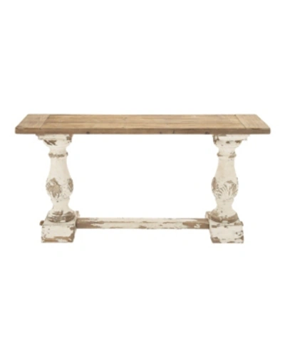 Rosemary Lane Vintage Like Console Table In White