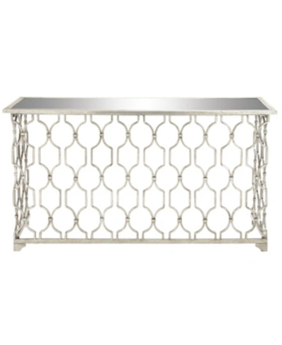 Rosemary Lane Contemporary Console Table In Silver-tone