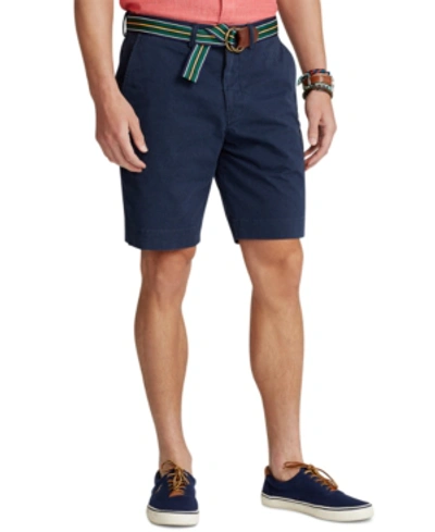 Polo Ralph Lauren Cotton Blend Regular Fit Chino Shorts In Nautical Ink