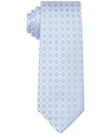 Calvin Klein Men's Subtle Circle Dot Slim Tie In Soft Blue
