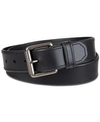 Levi's Men's Beveled-edge Leather Belt In Black