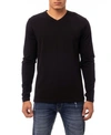 X-ray V-neck Long Sleeve T-shirt In Black