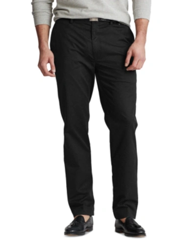 Polo Ralph Lauren Slim-fit Stretch-cotton Chino Trousers In Polo Black
