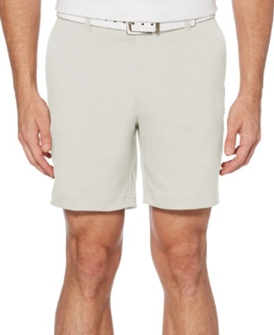Pga Tour Men's Flat Front Active Waistband Golf Short In Silver Lining