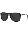 Persol Steve Mcqueen Round-frame Sunglasses In Black