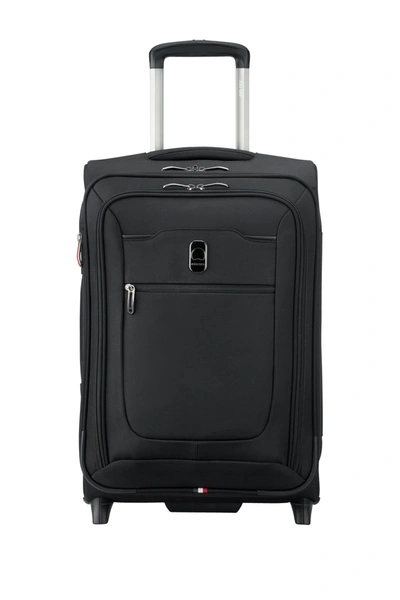 Delsey Hyperglide 2-wheel 21" Carry-on Suitcase In Black