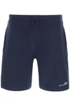 Apc Coed Printed Cotton-jersey Drawstring Shorts In Blue