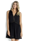 Seafolly Ladder Detail Coverup Dress In Black
