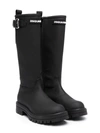 DSQUARED2 LEATHER WELLINGTON BOOTS