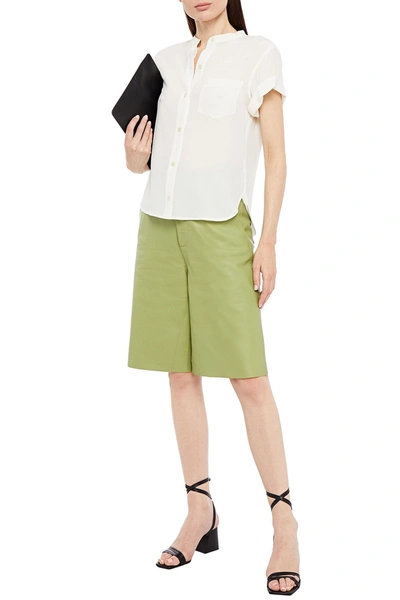 Equipment Silk Crepe De Chine Shirt In White
