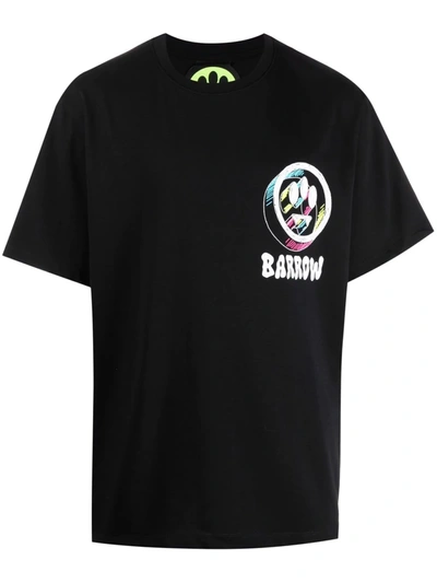 Barrow Logo-print Cotton T-shirt In White,black