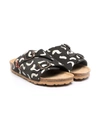 BOBO CHOSES ABSTRACT PRINT BUCKLED SANDALS