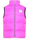 PALM ANGELS PALM ANGELS LOGO PATCH PUFFER VEST