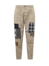 DSQUARED2 DSQUARED2 PATCHWORK CHINO TROUSERS
