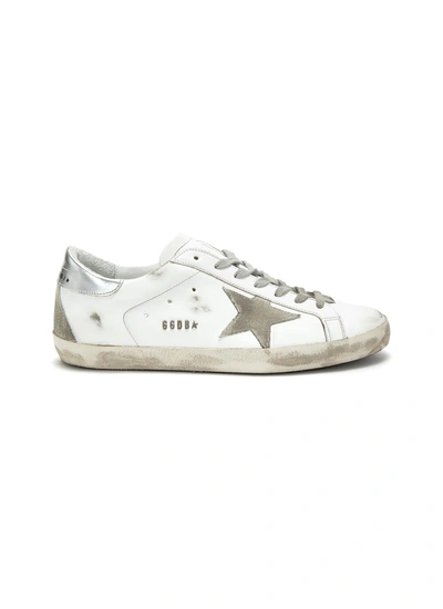 Golden Goose Superstar Gco Leather Upper Laminated Star Metal Lettering In White