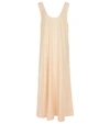 ASCENO CAPRI LINEN MAXI DRESS,P00572052