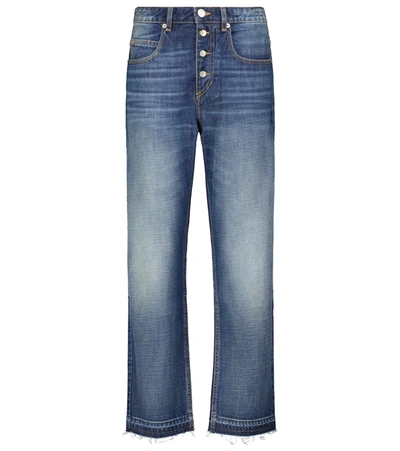 Isabel Marant Étoile Belden Cotton High-rise Jeans In Blue