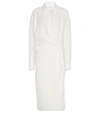 LEMAIRE GATHERED COTTON SHIRT DRESS,P00579907