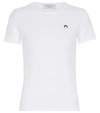 Marine Serre Mini Fit Logo Organic Cotton T-shirt In White