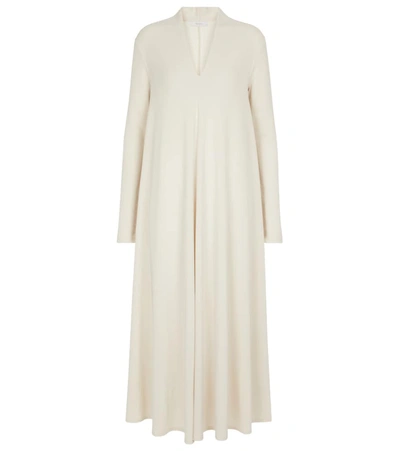 max mara cream dress Max Mara Cream Wool Pleat Detailed Belted Shift Dress L Max Mara