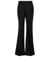 GUCCI WOOL AND MOHAIR FLARED PANTS,P00584149