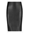 WOLFORD JENNA FAUX LEATHER MIDI SKIRT,P00584629