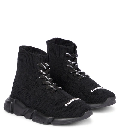 Balenciaga Speed Lace-up Sneakers In Black