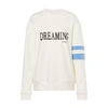 Alberta Ferretti Dreaming Cotton Jersey Sweatshirt In Bianco